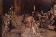 Tom roberts Shearing the rams Spain oil painting artist